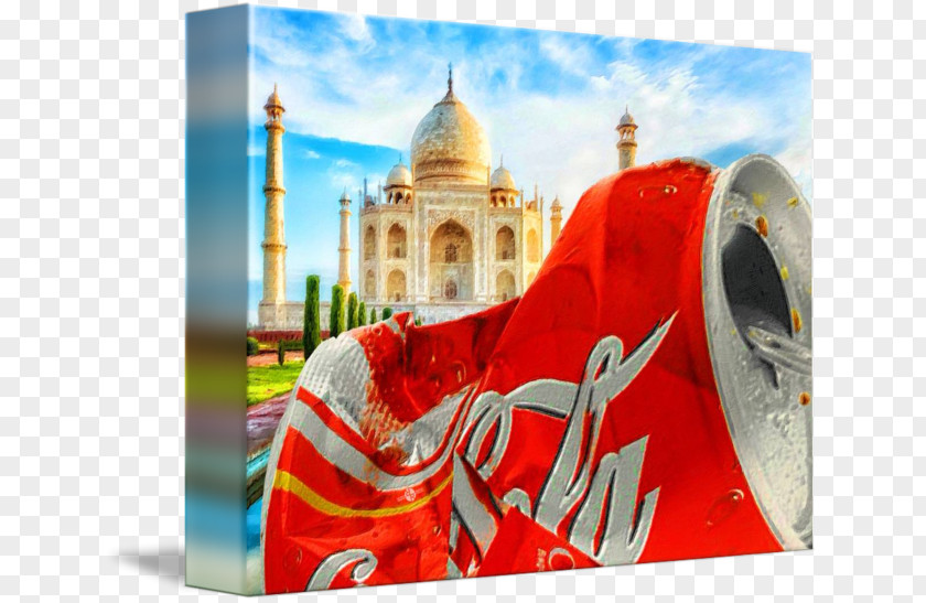 Taj Mahal Coca-Cola Art Beverage Can Drink PNG