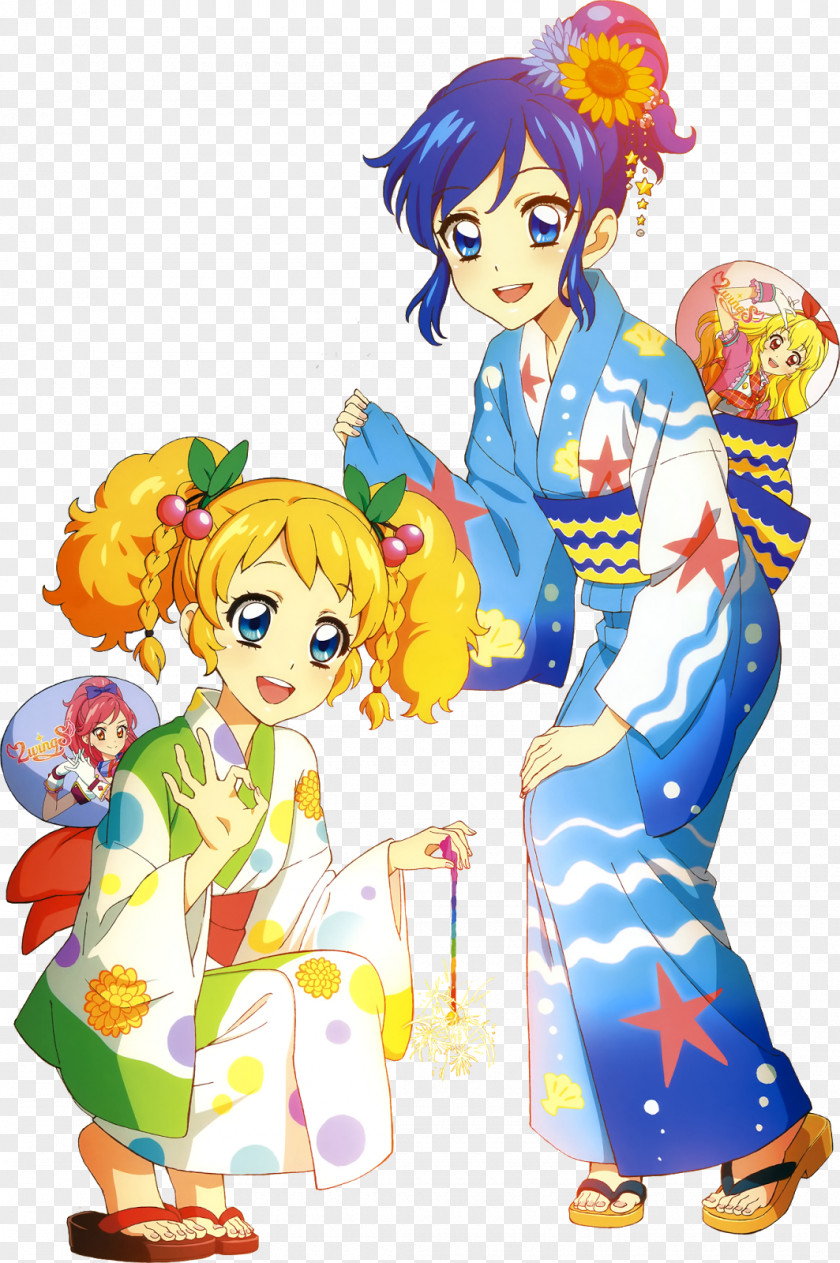 Aikatsu! Aoi Kiriya Kii Saegusa Rendering PNG