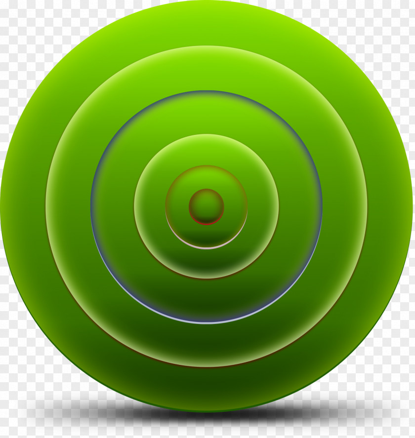 Green 3D Target Computer Graphics Shooting Icon PNG