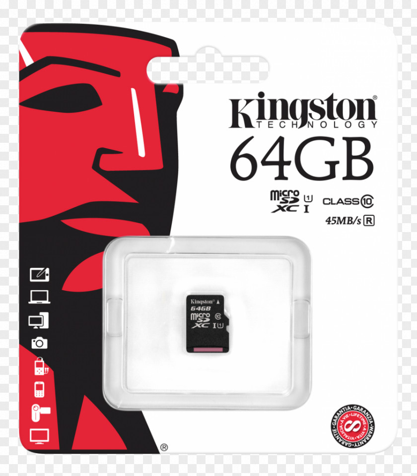 Memory Card Kingston MicroSDHC 16 GB Secure Digital Flash Cards Computer Data Storage PNG