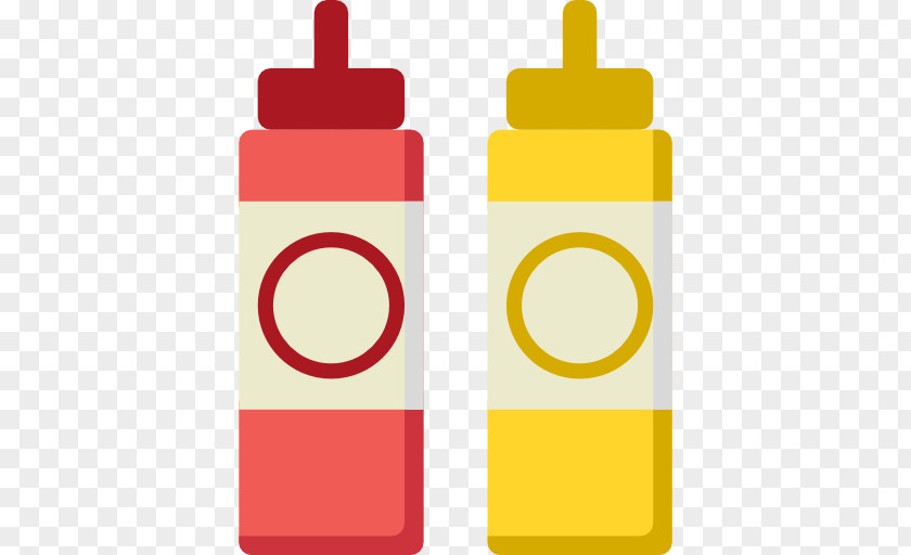 Two Bottles Of Salad Bottle Mustard Icon PNG