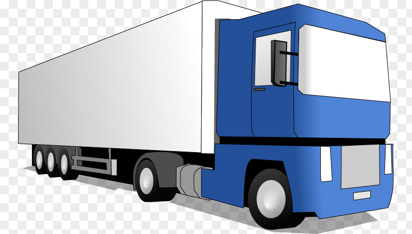 Vector Truck Pickup Car Semi-trailer Clip Art PNG