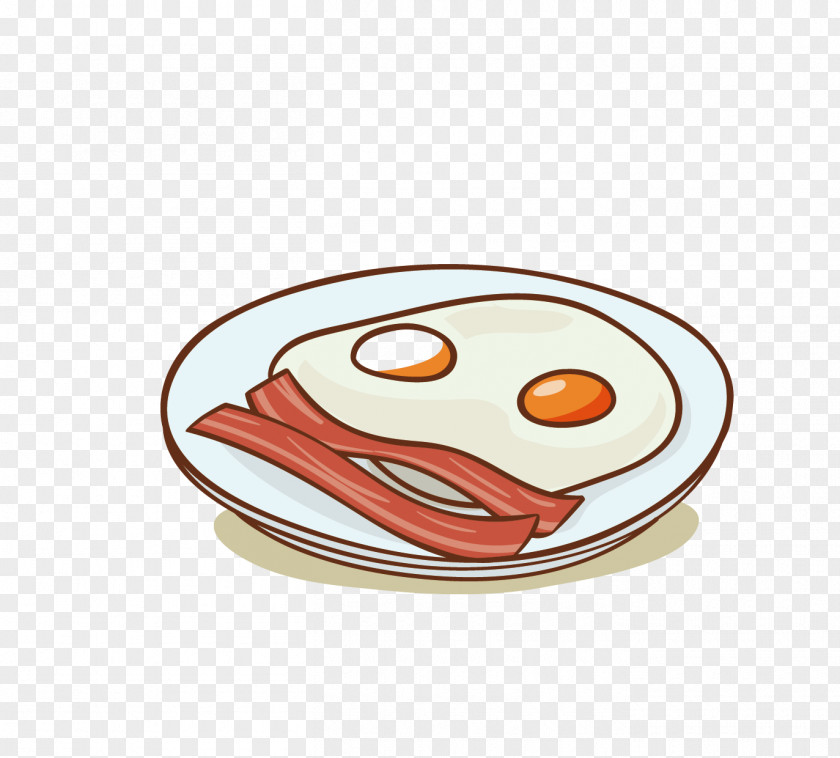Bacon Omelette Breakfast Fried Egg Fast Food PNG