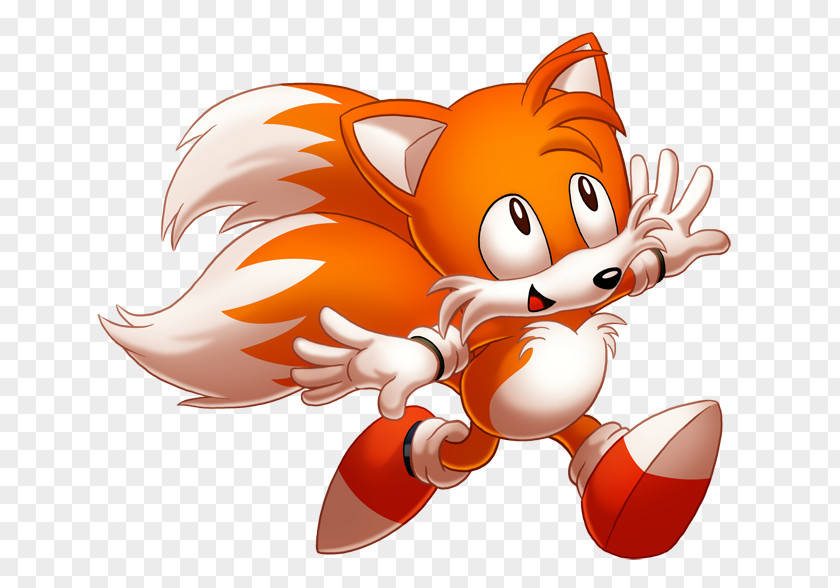 Classic Sonic The Hedgehog 3 Tails Fan Art Drawing PNG