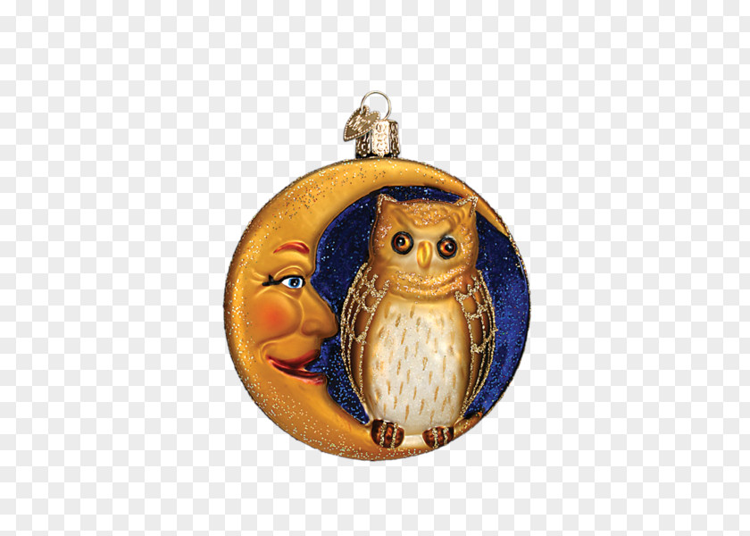 Owl Moon Christmas Ornament Pickle Tree Decoration PNG