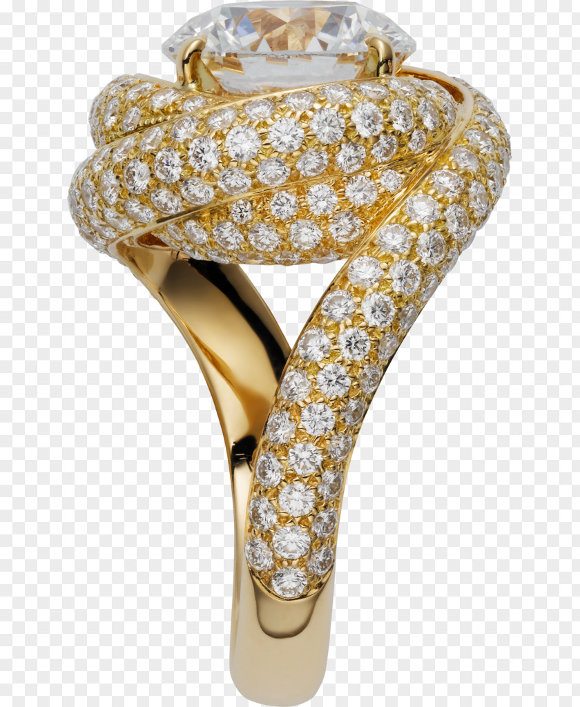 Ring Brilliant Diamond Cartier Carat PNG