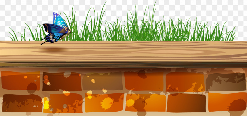 Vector Painted Brick Station Clip Art PNG