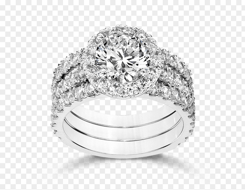 Cubic Zirconia Bridal Sets Engagement Ring Wedding Diamond Princess Cut PNG