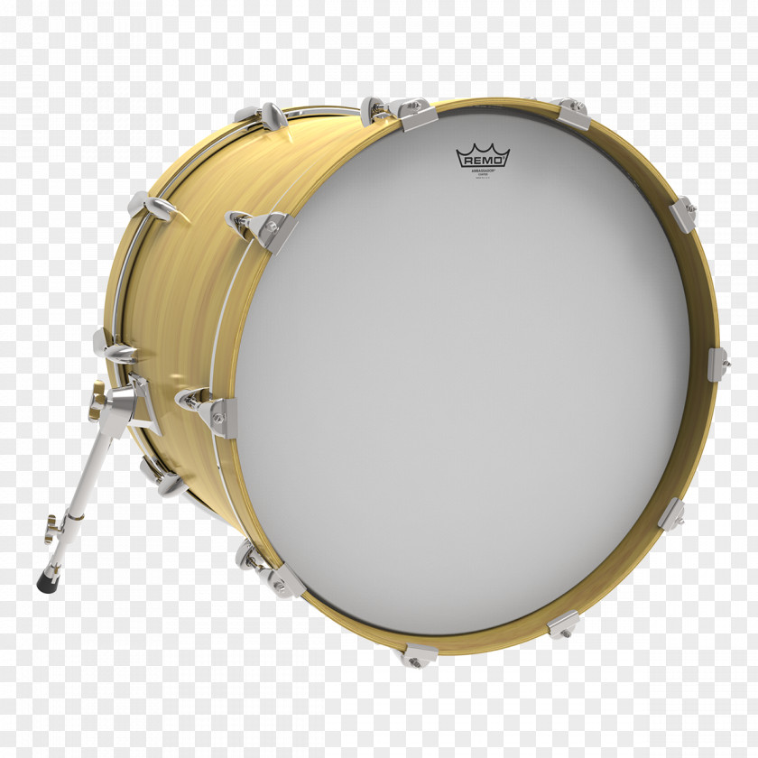 Drum Remo Clear Pinstripe Head Heads Evans EMAD2 Bass Drums PNG