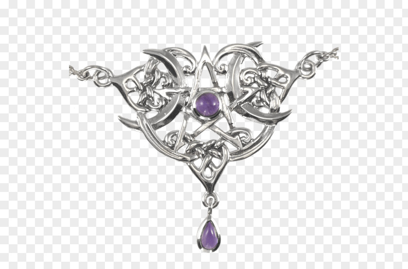 Necklace Amethyst Earring Pentacle Pentagram Sterling Silver PNG