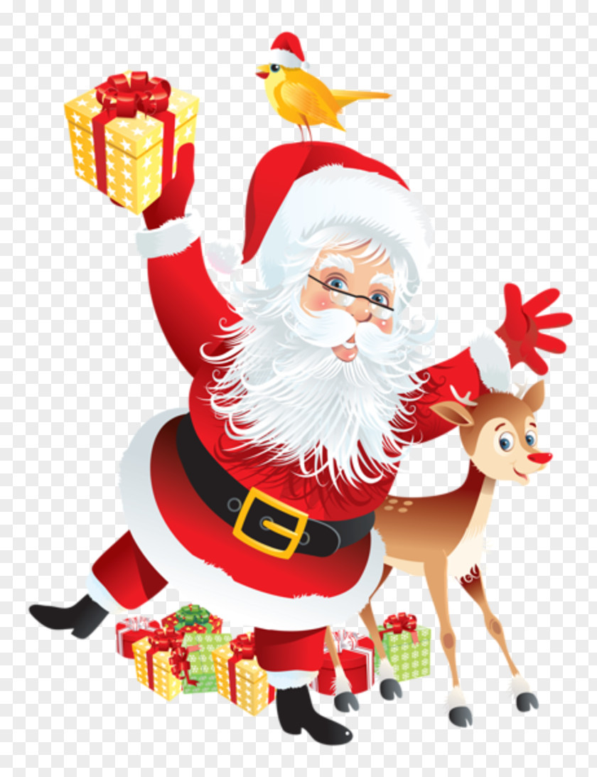 Santa Claus Paper Rudolph Christmas Clip Art PNG