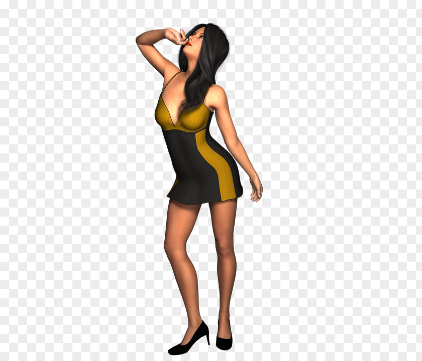 Dress Little Black Woman PNG