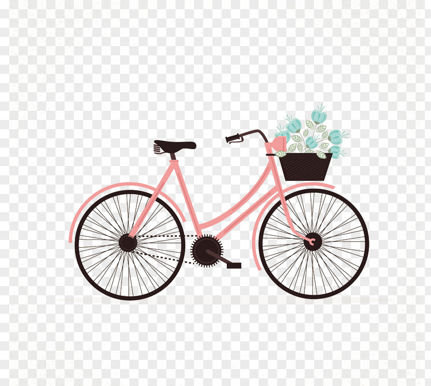 Pink Bike Life Is Like Riding A Bicycle. To Keep Your Balance You Must Moving. Cycling Tandem Bicycle Clip Art PNG