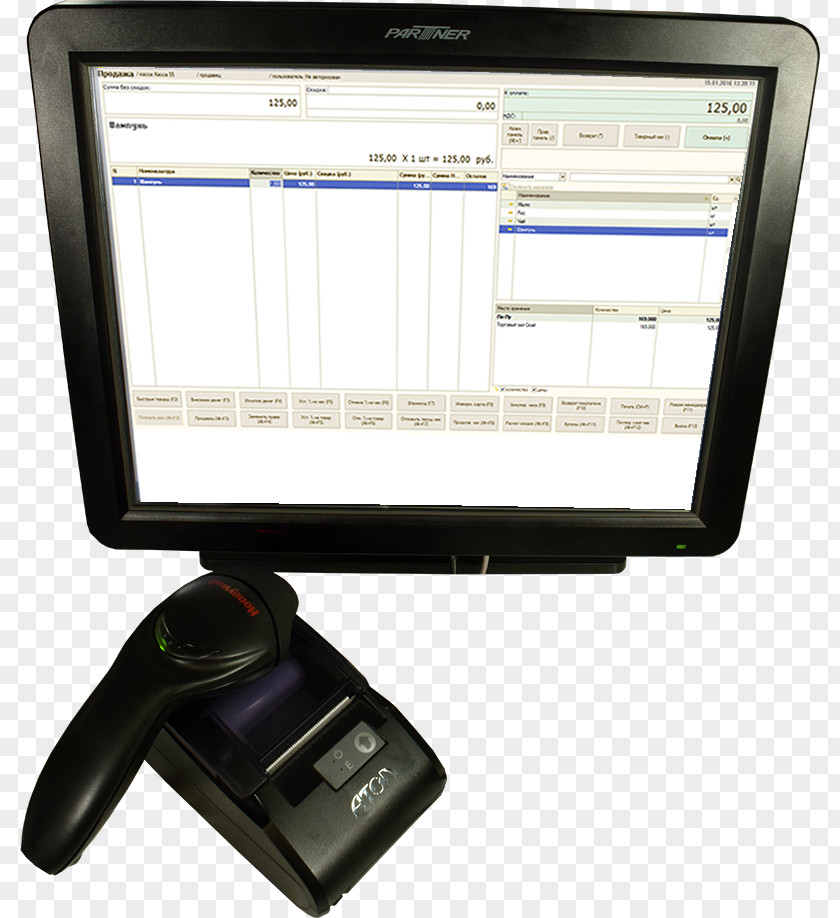 Pos Terminal Display Device Cash Register Automation Price Computer Monitor Accessory PNG