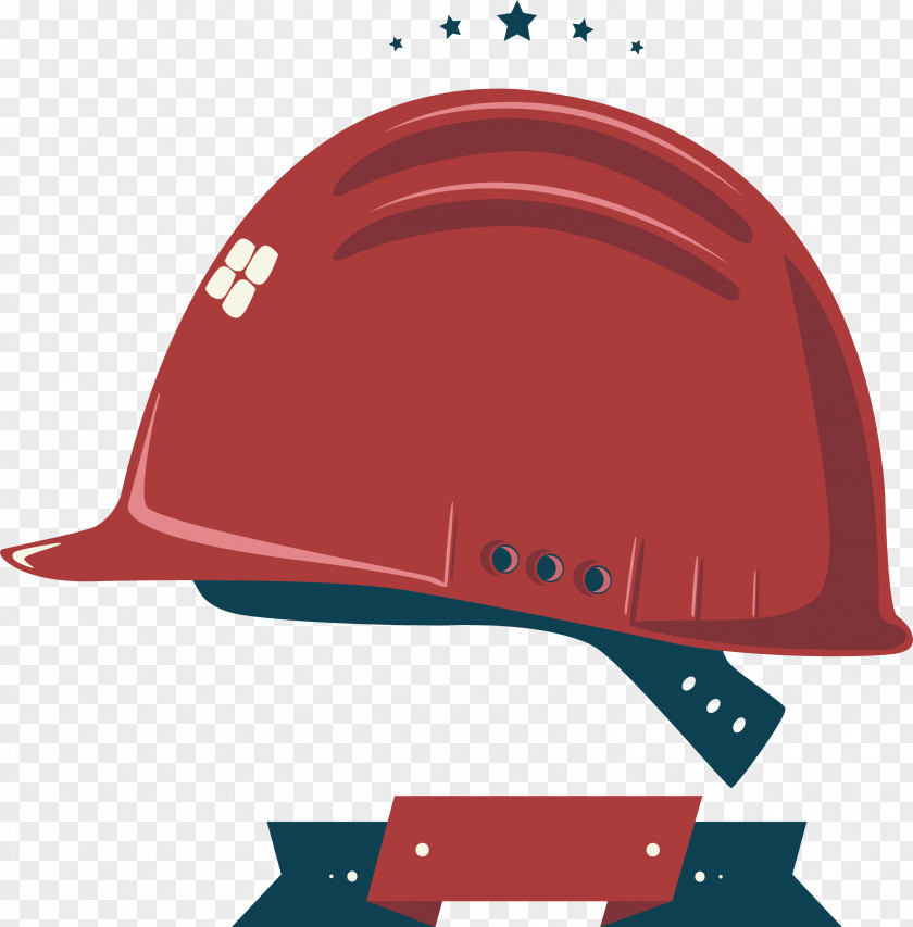 Red Helmet Equestrian Hard Hat PNG