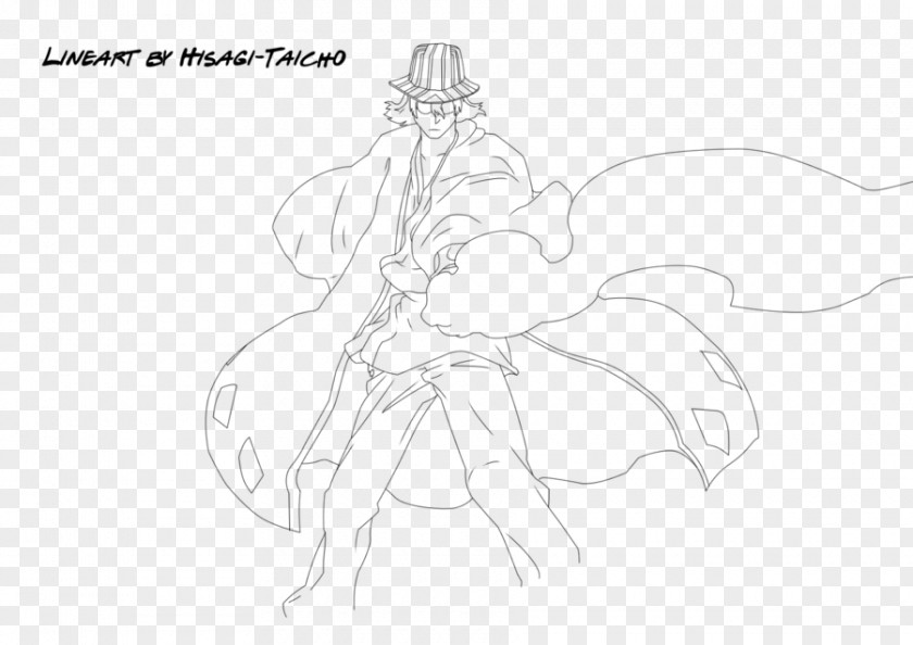 Urahara Kisuke Benihime Finger Drawing Line Art Joint Sketch PNG