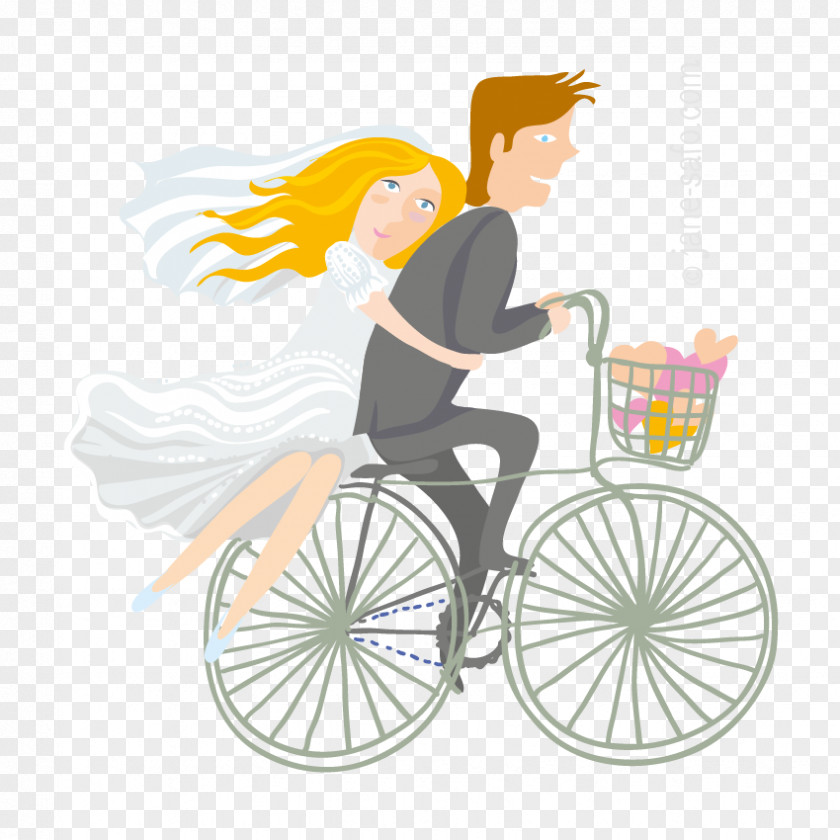 Jane Videos Bicycle Bridegroom Wedding Clip Art PNG