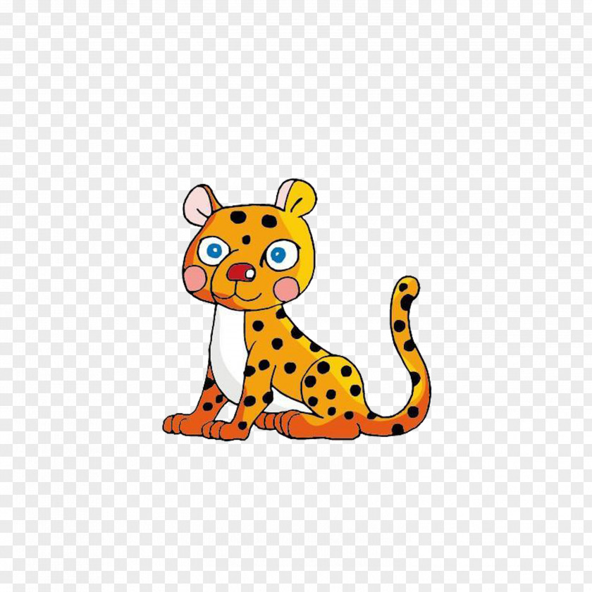 Leopard Cheetah Tiger Cartoon Felidae PNG