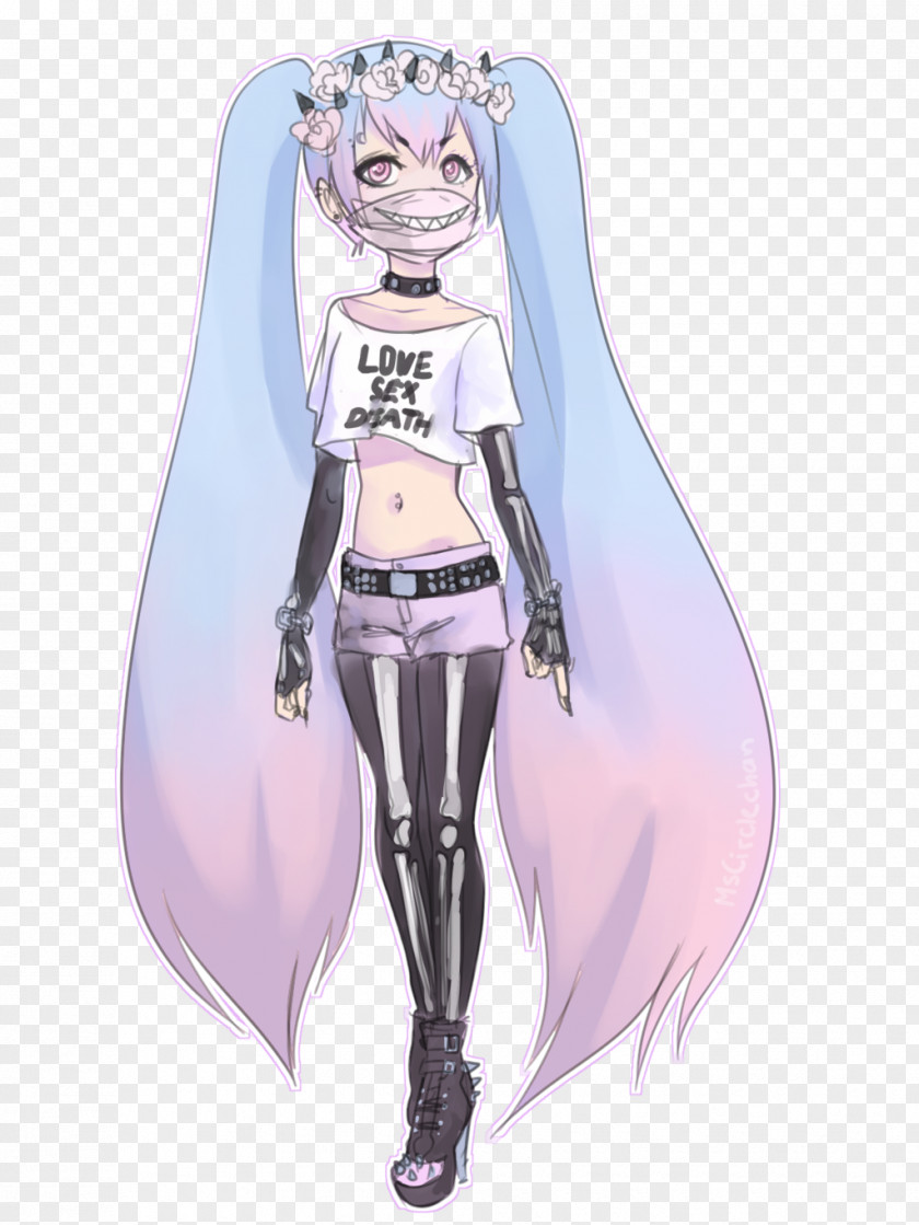 Meow Star People Drawing Pastel Female Art PNG