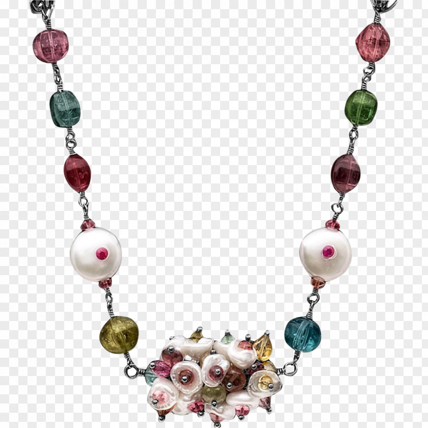 Necklace Earring Bead Gold Garnet PNG