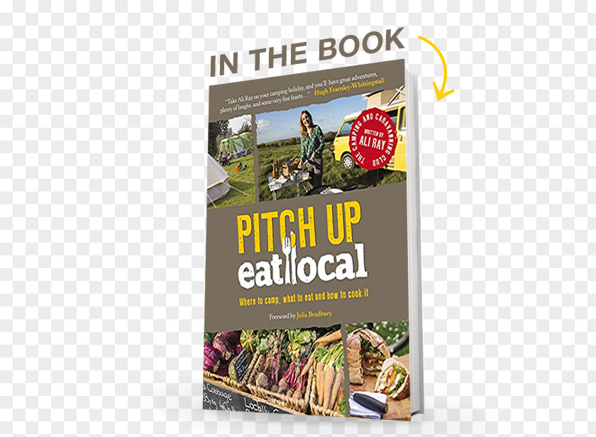 Book Pitch Up, Eat Local Caravaning Advertising Cookbook Camping PNG