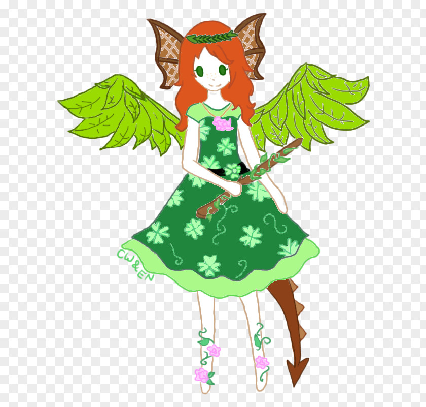 Christmas Tree Fairy Costume Design Clip Art PNG