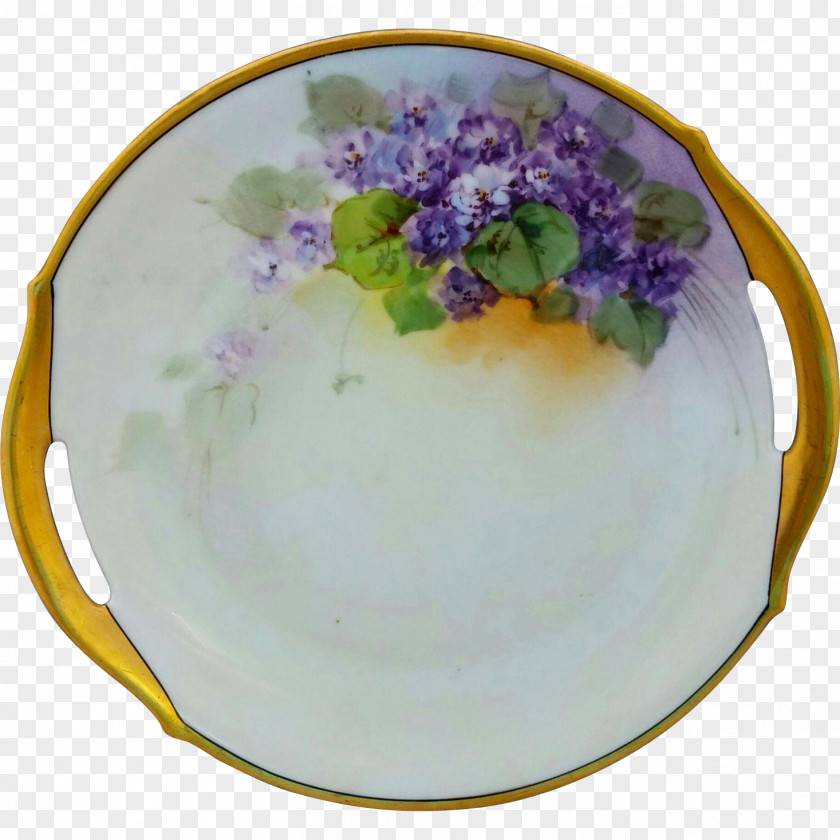 Hand-painted Cake Plate Platter Saucer Porcelain Tableware PNG