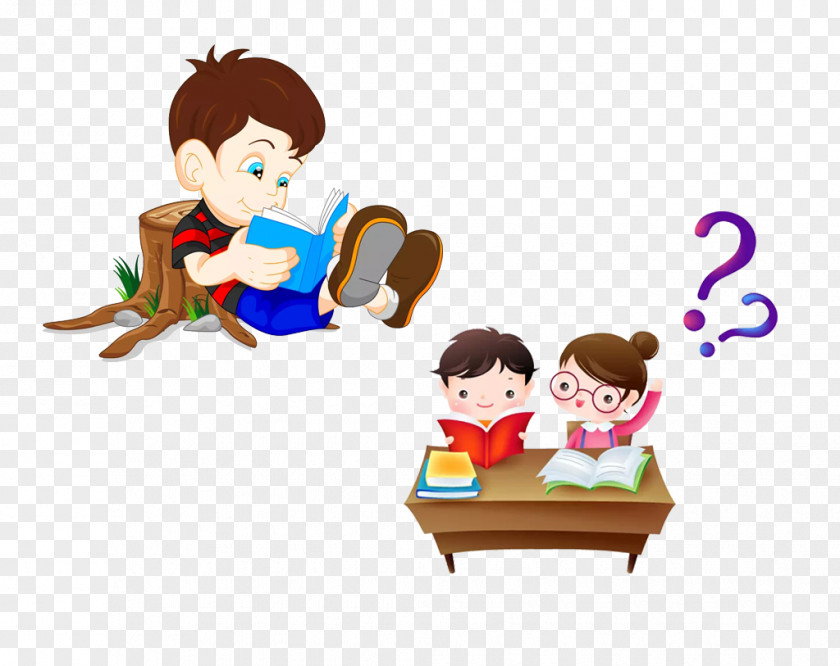Read The Same Table Reading Book Royalty-free Clip Art PNG
