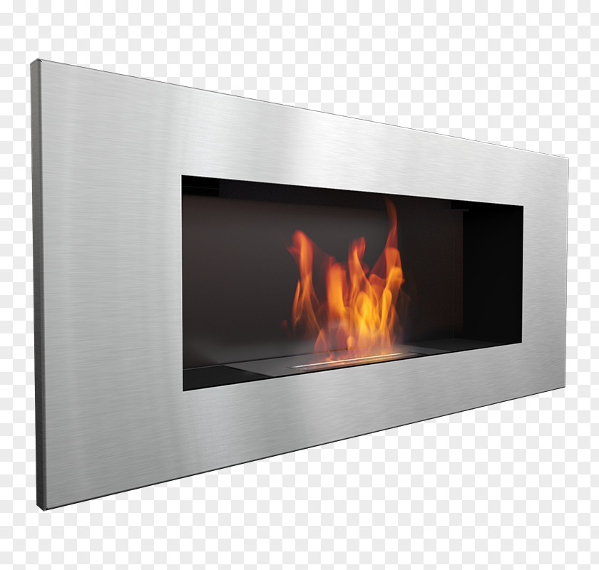Stove Bio Fireplace Parede Glass PNG