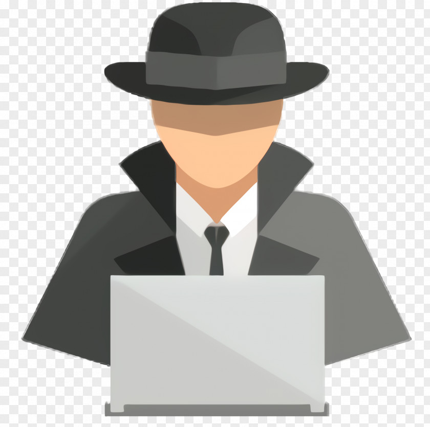 Whitecollar Worker Gentleman Hat Cartoon PNG