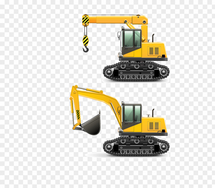 Excavator Heavy Equipment Architectural Engineering Vehicle PNG