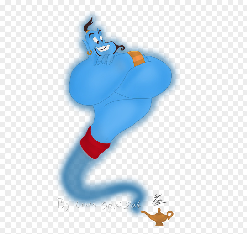 Genie Aladin Cobalt Blue Character Clip Art PNG