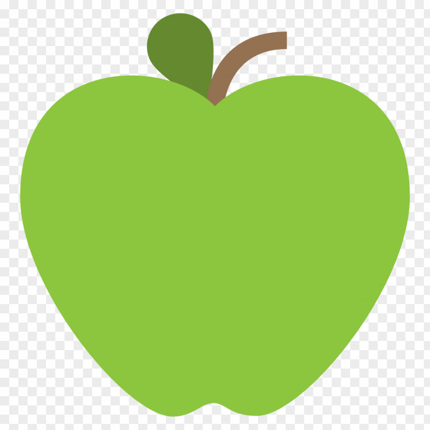 GREEN APPLE Apple Color Emoji Text Messaging Thumb Signal Sticker PNG