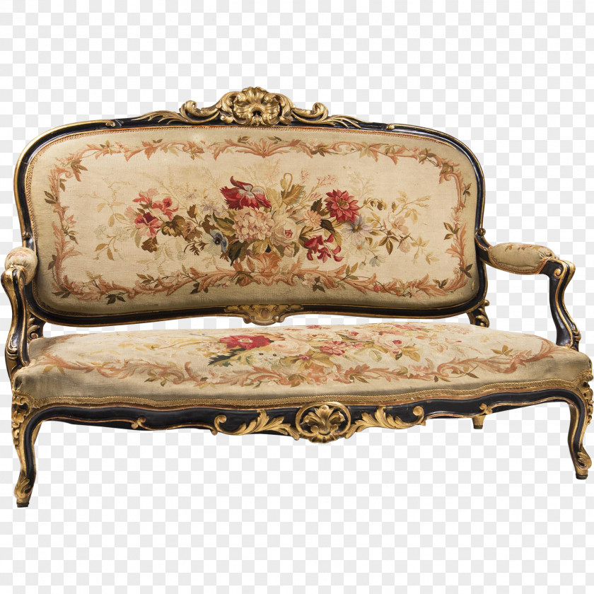 Table 18th Century Loveseat Rococo Louis Quinze Couch PNG