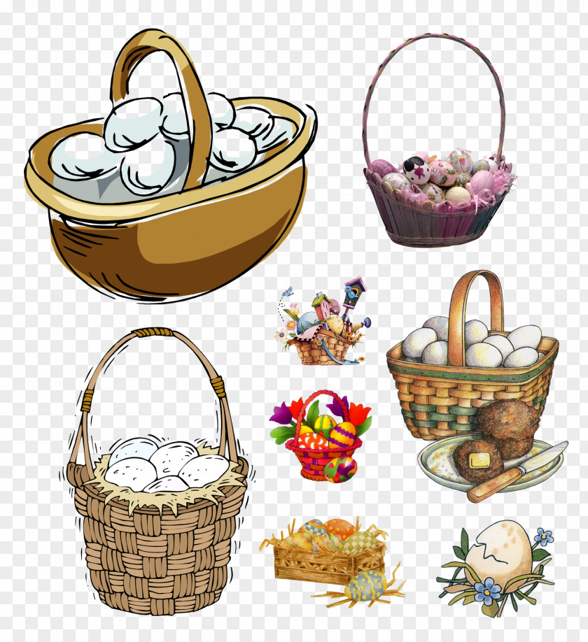 Basket Of Fruits Clip Art Easter Drawing PNG