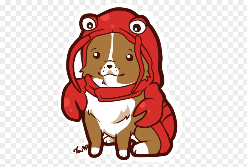 Lobster Roll Pembroke Welsh Corgi Puppy Clip Art PNG