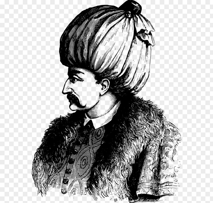 Magnificent Ottoman Empire Sultan Dynasty Crimean War Drawing PNG