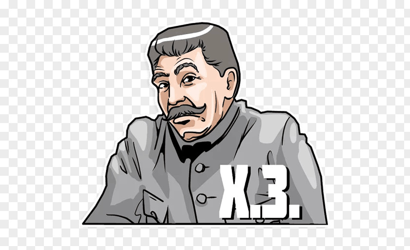 Moustache Joseph Stalin Sticker Politician Telegram PNG