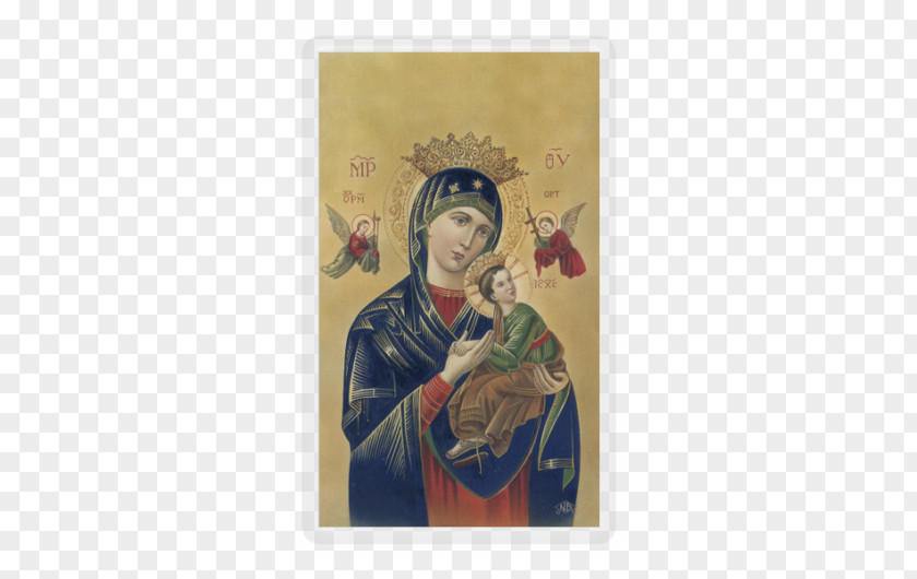 Our Lady Of Perpetual Help Fátima Holy Card Prayer Miraculous Medal PNG