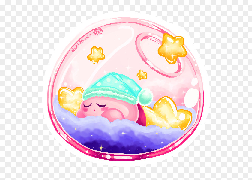Pink Clouds Painted Character Toy Infant PNG