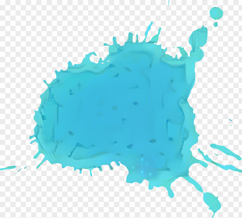 Ink Aqua Map Cartoon PNG