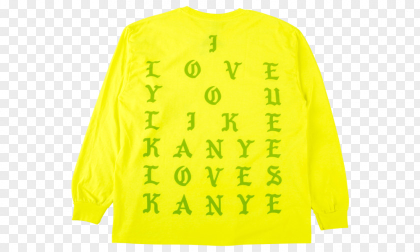 T-shirt Long-sleeved Saint Pablo Tour I Love Kanye PNG