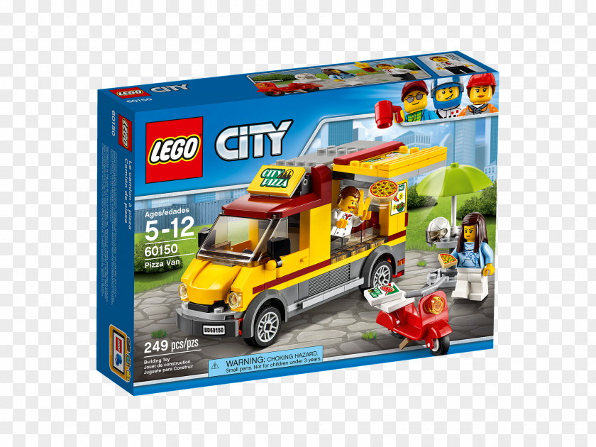 Toy Amazon.com LEGO 60150 City Pizza Van Lego PNG