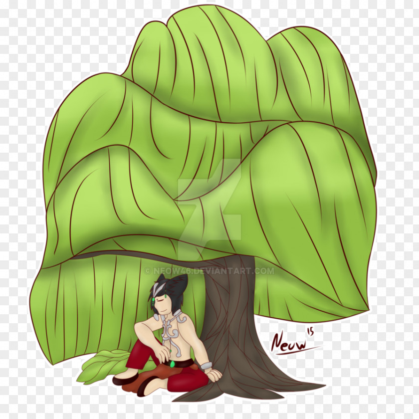Willow Trees Leaf Cartoon Illustration Green Jaw PNG