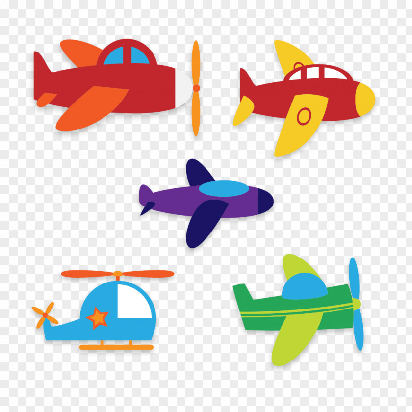 Cartoon Airplane Flight Aircraft Euclidean Vector PNG