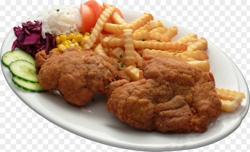 Fried Chicken Crispy French Fries Steak Schnitzel McDonald's McNuggets PNG
