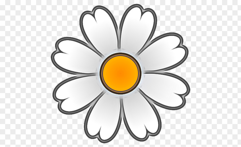 Metal Daisy Family Smiley Face Background PNG