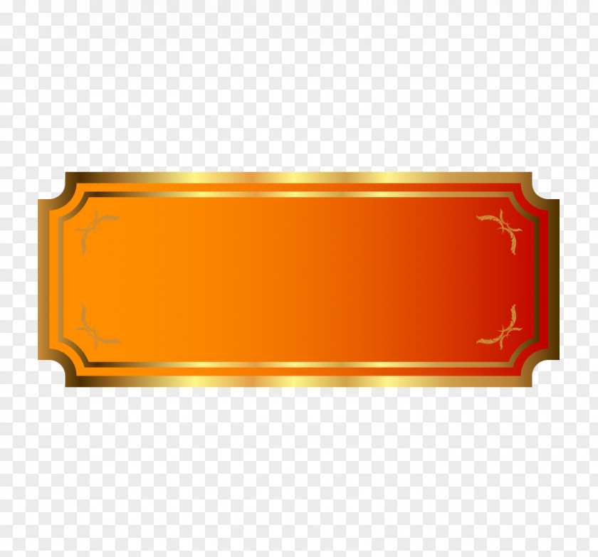 Vector Orange Metal Wind Symmetry Angle Pattern PNG