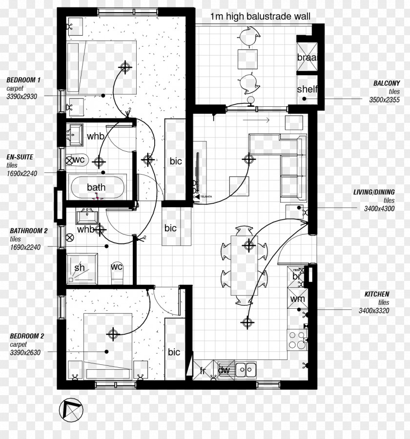 Zarina Floor Plan Technical Drawing Site PNG
