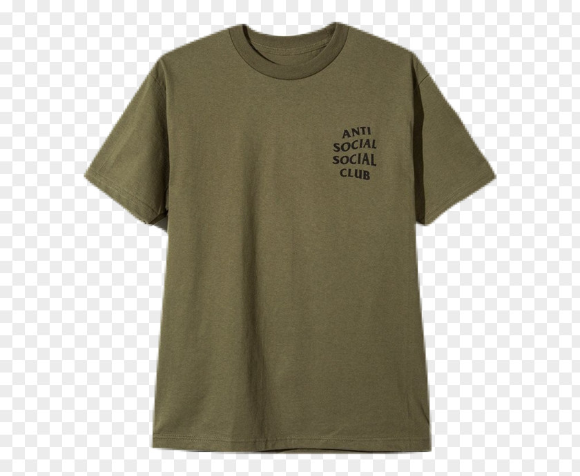 Anti Social Club T-shirt Uniqlo Neckline Sleeve PNG